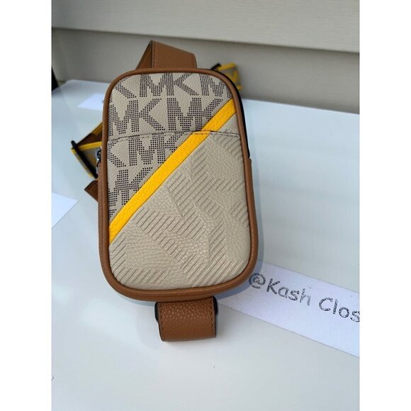 Michael Kors Other - Michael Kors Cooper Crossbody Bag Logo Smartphone MK Signature Holster Chino